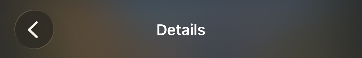 Header blur effect systemChromeMaterialDark